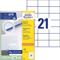 Etiket AZ 3652 70x42.3mm wit 2100stuks 100 Vel-2