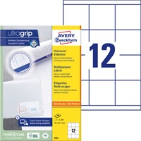 Etiket AZ 3661 70x67.7mm wit 1200stuks 100 Vel-2