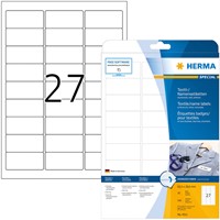Naambadge etiket HERMA 4511 63.5x29.6mm wit 20 Vel-2