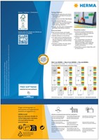 Etiket HERMA 4406 70x37mm geel 2400st 100 Vel-2