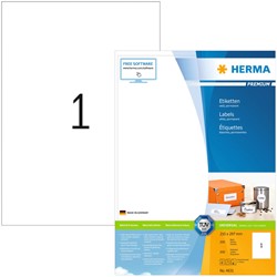Etiket HERMA 4631 210x297mm A4 prem wit 200st 200 Vel
