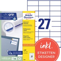 Etiket Avery 3479 70x32mm wit 2700st 100 Vel-3