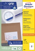 Etiket AZ 3655 210x148mm A5 wit 200stuks 100 Vel