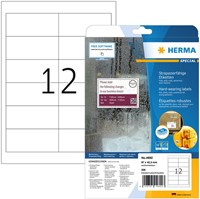 Etiket HERMA 4692 97x42.3mm folie 300st wit 25 Vel