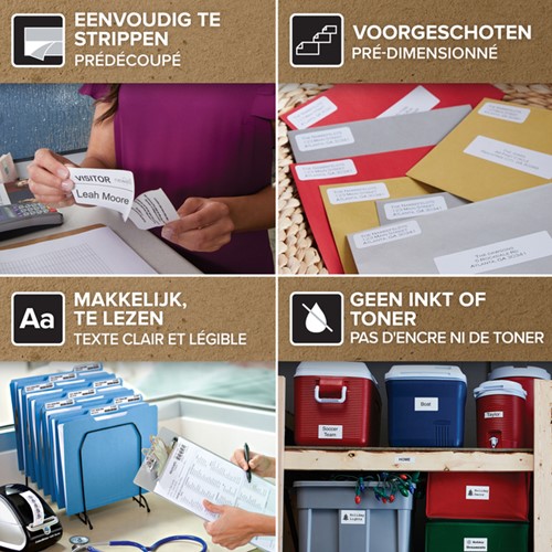 Etiket Dymo LabelWriter adressering 28x89 12st wit 12 Rol-6