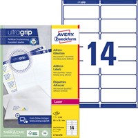 Etiket Avery L7163-250 99.1x38.1mm wit 3500stuks 250 Vel-2