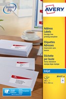 Etiket Avery J8163-10 99.1x38.1mm wit 140st 10 Vel