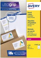 Etiket Avery L7169-250 99.1x139mm wit 1000stuks 250 Vel