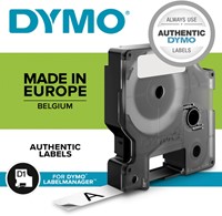 Labeltape Dymo LabelManager D1 12mm wit 10st 10 Stuk-2