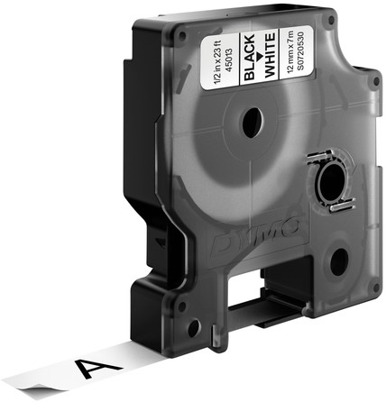 Labeltape Dymo LabelManager D1 12mm wit 10st 10 Stuk-2