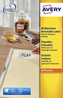 Etiket Avery L6025REV-25 63.5x46.6mm wit 450stuks 25 Vel