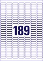 Etiket Avery L6008-20 25.4x10mm zilver 3780st 20 Vel-3