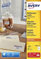 Etiket Avery L4745REV-25 96x63.5mm wit 200st 25 Vel