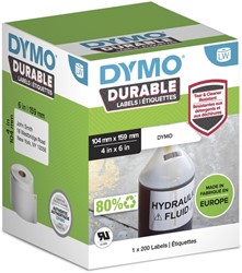 Etiket Dymo LabelWriter industrieel 104x159 wit 1 Rol
