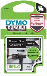 Labeltape Dymo LabelManager D1 12mm zwart 1 Stuk