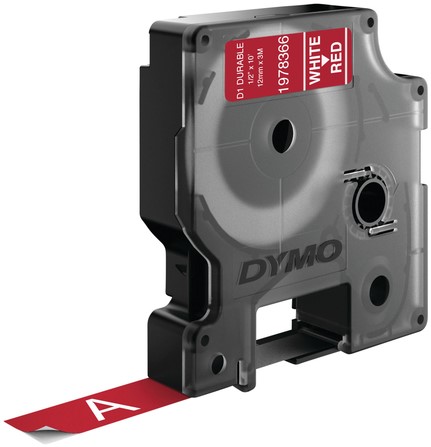 Labeltape Dymo LabelManager D1 polyester 12mm rood 1 Stuk-3