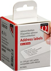 Label Etiket Quantore 99010 28x89mm adres wt 2 Rol