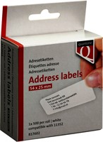 Label Etiket Quantore 11352 54mmx25mm retour wt 1 Rol-1