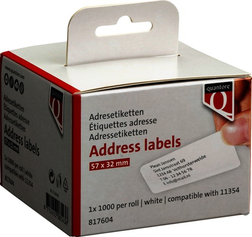 Label Etiket Quantore 11354 57mmx32mm wt 1 Rol-1