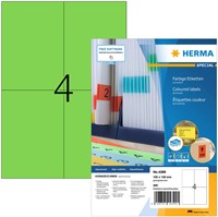 Etiket HERMA 4399 105x148mm A6 groen 400stuks 100 Vel