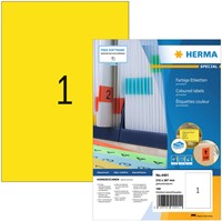 Etiket HERMA 4401 210x297mm A4 geel 100st 100 Vel