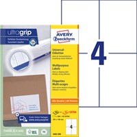 Etiket AZ 3483 105x148mm A6 wit 800stuks 200 Vel-2