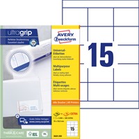Etiket Avery 3669 70x50.8mm wit 3000st 200 Vel-2