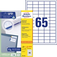 Etiket AZ 3666 38x21.2mm wit 13000stuks 200 Vel-2