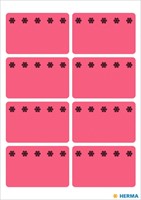 Etiket HERMA 3772 26x40mm diepvries rood 48st 6 Vel-2