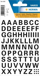 Etiket HERMA 4158 10mm letters A-Z zwart 1 Vel