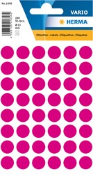 Etiket HERMA 1856 rond 13mm roze 240stuks 5 Vel