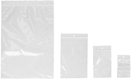 Gripzakjes IEZZY 60x80mm 50mu hersluitbaar 25st 25 Stuk