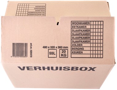 Verhuisdoos IEZZY 480x320x360mm bruin 3mm 1 Stuk-2