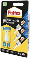 Secondenlijm Pattex Classic tube 1gr 3 Stuk-2