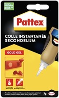 Secondelijm Pattex Gold GEL tube 3 gram op blister 1 Stuk