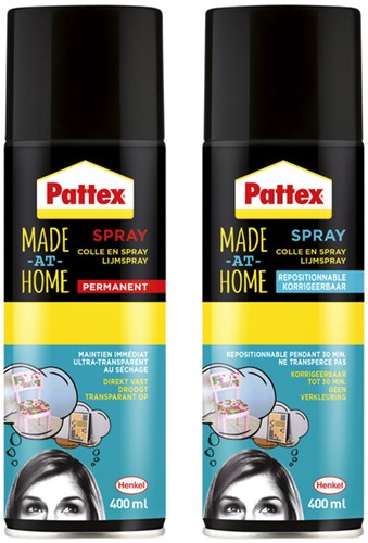 Lijmspray Pattex hobby spuitbus permanent 400ml 1 Stuk-2
