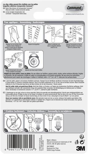 Kabelklem Command rond incl strips tr 4st 1 Stuk-3
