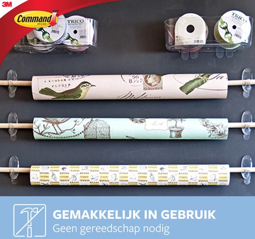 Haak Command middel ovaal incl strip 2st 1 Stuk-3
