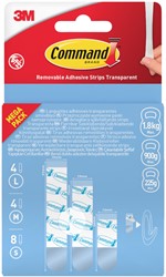 Bevestigingsstrip Command 16st transparant 1 Stuk