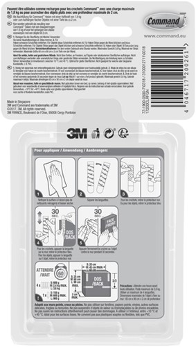 Bevestigingsstrip Command 16st transparant 1 Stuk-1