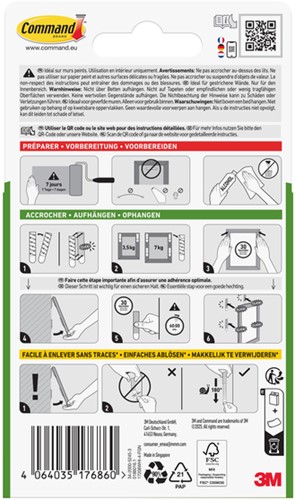 Bevestigingsstrip Command groot klik vast 7.2kg wt 1 Stuk-3