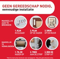 Bevestigingsstrip Command klik vast smal 5.4kg wt 1 Stuk-3