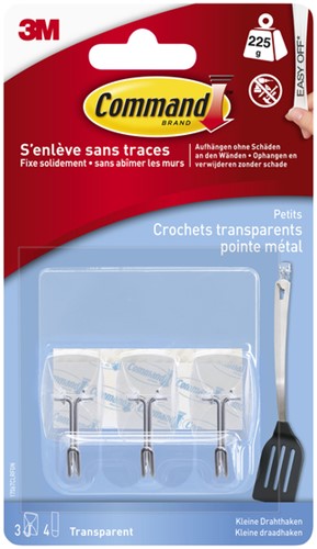 Keukenhaak Command knststf tr incl strip 1 Stuk