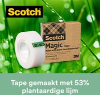 Plakband Scotch Magic 900 19mmx33m onzichtbaar mat 9 Stuk-2