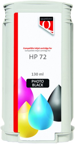 Inktcartridge Quantore HP 72 C9370A foto zwart 1 Stuk