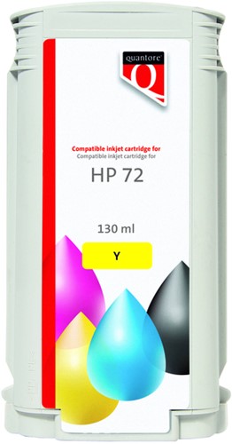 Inktcartridge Quantore HP 72 C9373A geel 1 Stuk