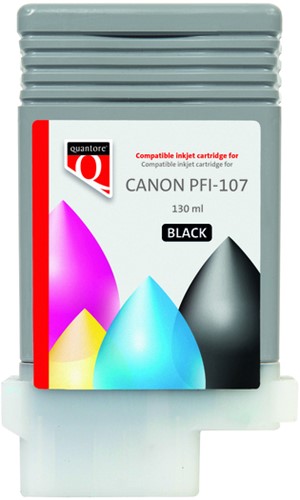 Inktcartridge Quantore Canon PFI-107 zwart 1 Stuk