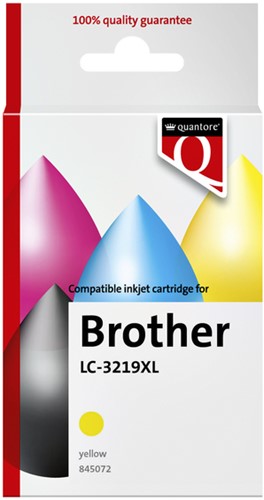 Inktcartridge Quantore Brother Lc-3219XL geel 1 Stuk