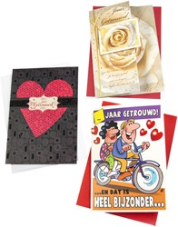 Wenskaart Paperclip huwelijksjubileum 6 stuks 6 Stuk