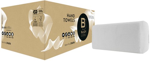Handdoek BlackSatino PT30 Original 2laags wit 15 Stuk